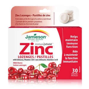 Jamieson zinc lozenges cherry 30 - Okotoks HC Pharmacy