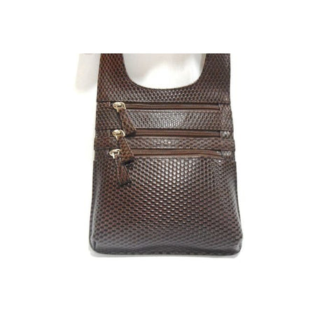 Brown woven handbag on a white background - okotoks hc pharmacy