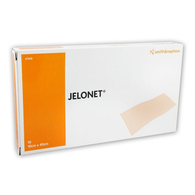 Box of Jelonet bandages with Smith & Nephew branding on a white background - okotoks hc pharmacy