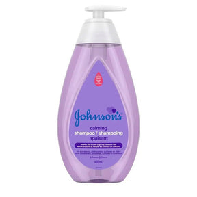 Johnson's calming shampoo bottle on a white background - okotoks hc pharmacy