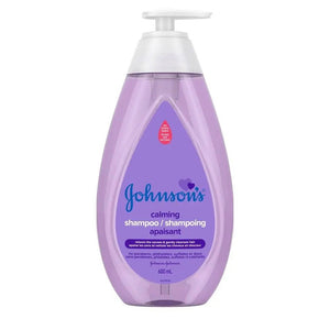 Johnson's calming shampoo bottle on a white background - okotoks hc pharmacy