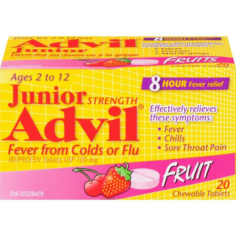 Junior Advil Cold & Flu Chewables - okotoks hc pharmacy