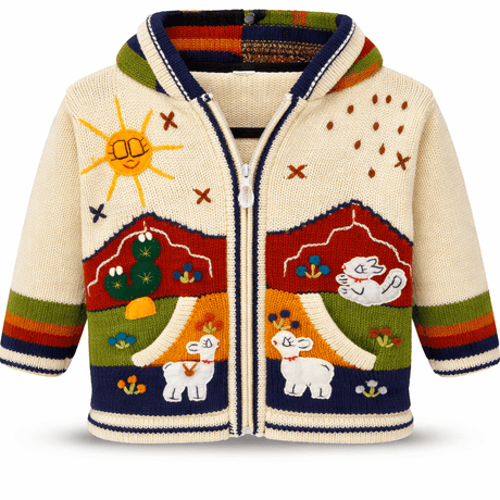 Kids Colourful Knitted Hoodie Sweater 75413 - okotoks hc pharmacy