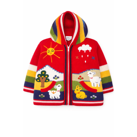Kids Colourful Knitted Hoodie Sweater 75412 - okotoks hc pharmacy