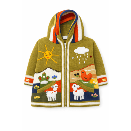 Children's hoodie with colorful patterns on a white background - okotoks hc pharmacy