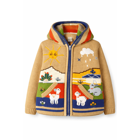 Children's jacket with colorful patterns on a white background - okotoks hc pharmacy