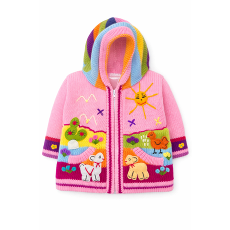 Kids Colourful Knitted Hoodie Sweater 75412 - okotoks hc pharmacy