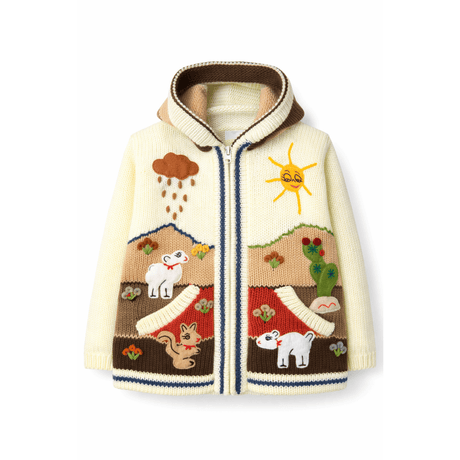 Kids Colourful Knitted Hoodie Sweater 75412 - okotoks hc pharmacy