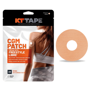 KT Tape CGM patch packaging with a patch on a white background - okotoks hc pharmacy
