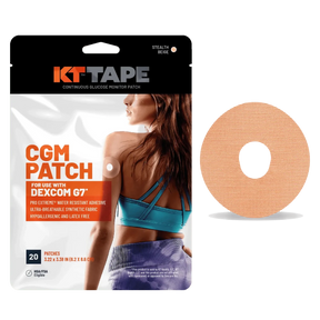 KT Tape CGM patch packaging with a patch on a white background - okotoks hc pharmacy