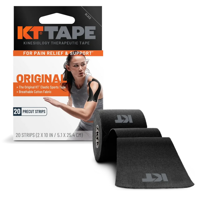 KT Tape Original Cotton Elastic Sports Tape black - okotoks hc pharmacy