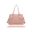 Pink handbag with matching pouch on a white background - okotoks hc pharmacy