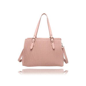 Pink handbag with matching pouch on a white background - okotoks hc pharmacy