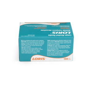 Box of LORIS large wipes on a white background - okotoks hc pharmacy