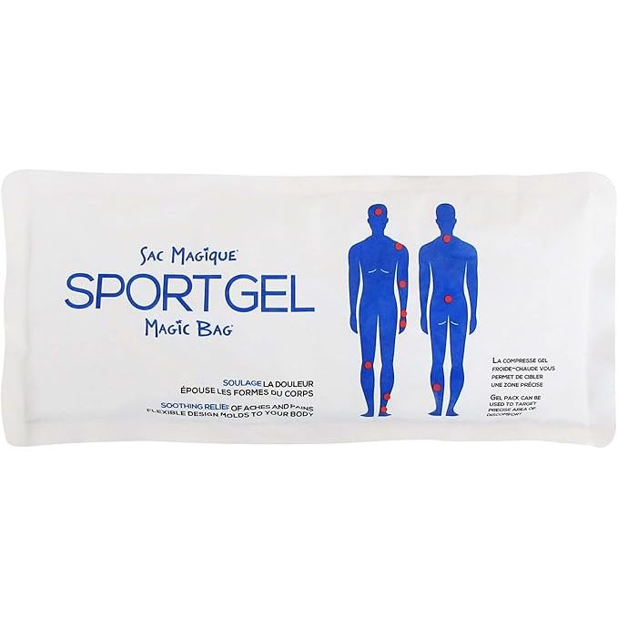Magic Bag Sport Gel packaging with blue figures and text on a white background - okotoks hc pharmacy