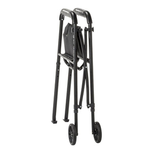 Black walker with wheels on a white background - okotoks hc pharmacy