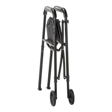 Black walker with wheels on a white background - okotoks hc pharmacy