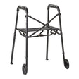 Black walker with wheels on a white background. - okotoks hc pharmacy