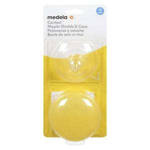 Medela contact nipple shields and case packaging on a white background - okotoks hc pharmacy
