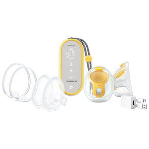 Medela breast pump with clear silicone parts on a white background - okotoks hc pharmacy