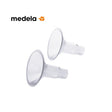Two silicone breastshields with Medela logo on a white background - okotoks hc pharmacy