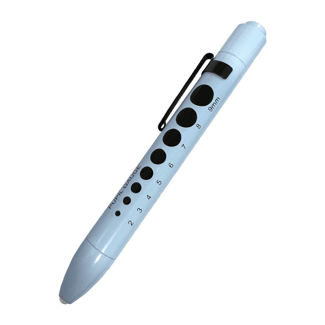 pastel blue pen with measurement markings on a white background - okotoks hc pharmacy