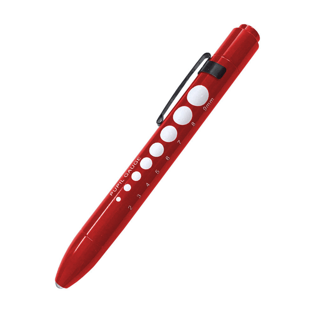 Red pen with white dots on a white background - okotoks hc pharmacy