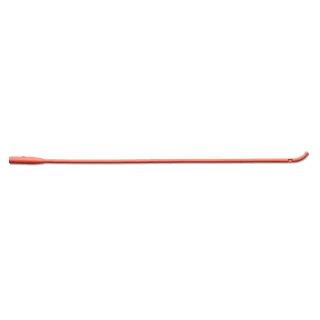 Medline 16" Red Rubber Latex Urethral Intermittent Catheter with Coude Tip - okotoks hc pharmacy