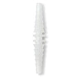 A single translucent white plastic connector or fitting shown vertically against a plain white background. - okotoks hc pharmacy