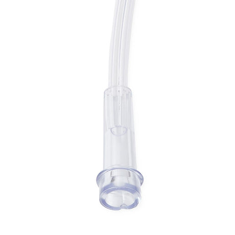 Clear plastic tube with a blue cap on a white background - okotoks hc pharmacy