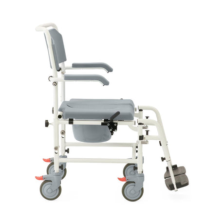 Medline Aluminum Shower Commode Transport Chair - okotoks hc pharmacy