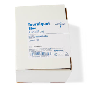 Box of Medline Tourniquet Blue with branding and product details. - okotoks hc pharmacy