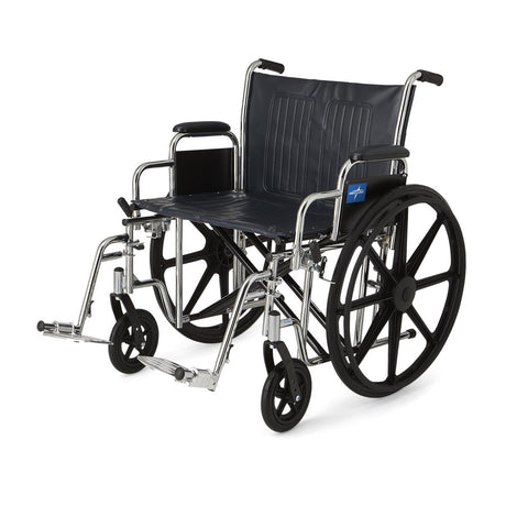 Wheelchair with black seat and wheels on a white background - OKOTOKS HC PHARMACY