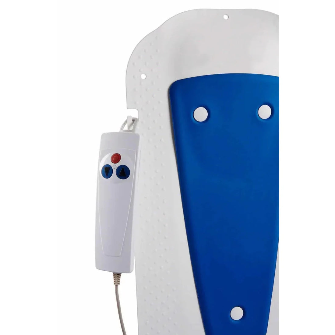 Blue and white electronic device with a remote control on a white background - okotoks hc pharmacy
