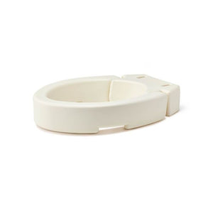 White raised toilet seat on a white background - okotoks hc pharmacy