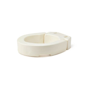 White raised toilet seat on a white background - okotoks hc pharmacy