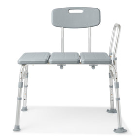 Gray bath chair with backrest and seat on a white background - okotoks hc pharmacy