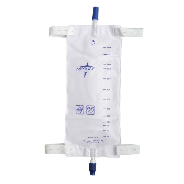 Medline urinary catheter bag on a white background - okotoks hc pharmacy
