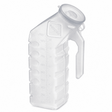 Medline Single-Use Plastic Male Urinal with Lid - okotoks hc pharmacy