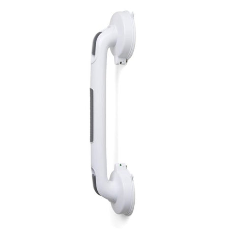 White and gray grab bar on a white background - okotoks hc pharmacy