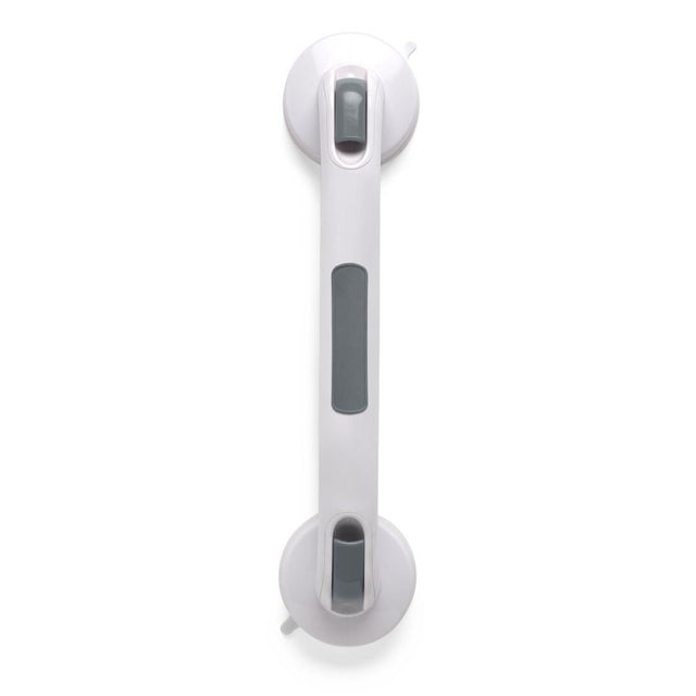 White and gray grab bar on a white background - okotoks hc pharmacy