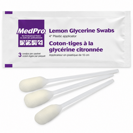 MedPro 4" Lemon Glycerine Oral Swabs - okotoks hc pharmacy