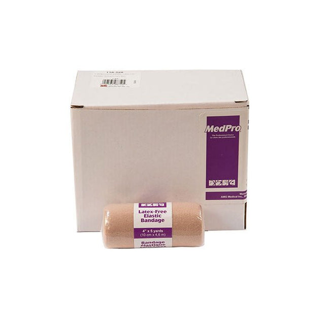Box of MedPro bandages with a single roll on a white background - okotoks hc pharmacy