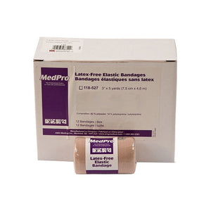 MedPro latex-free elastic bandage packaging on a white background - okotoks hc pharmacy