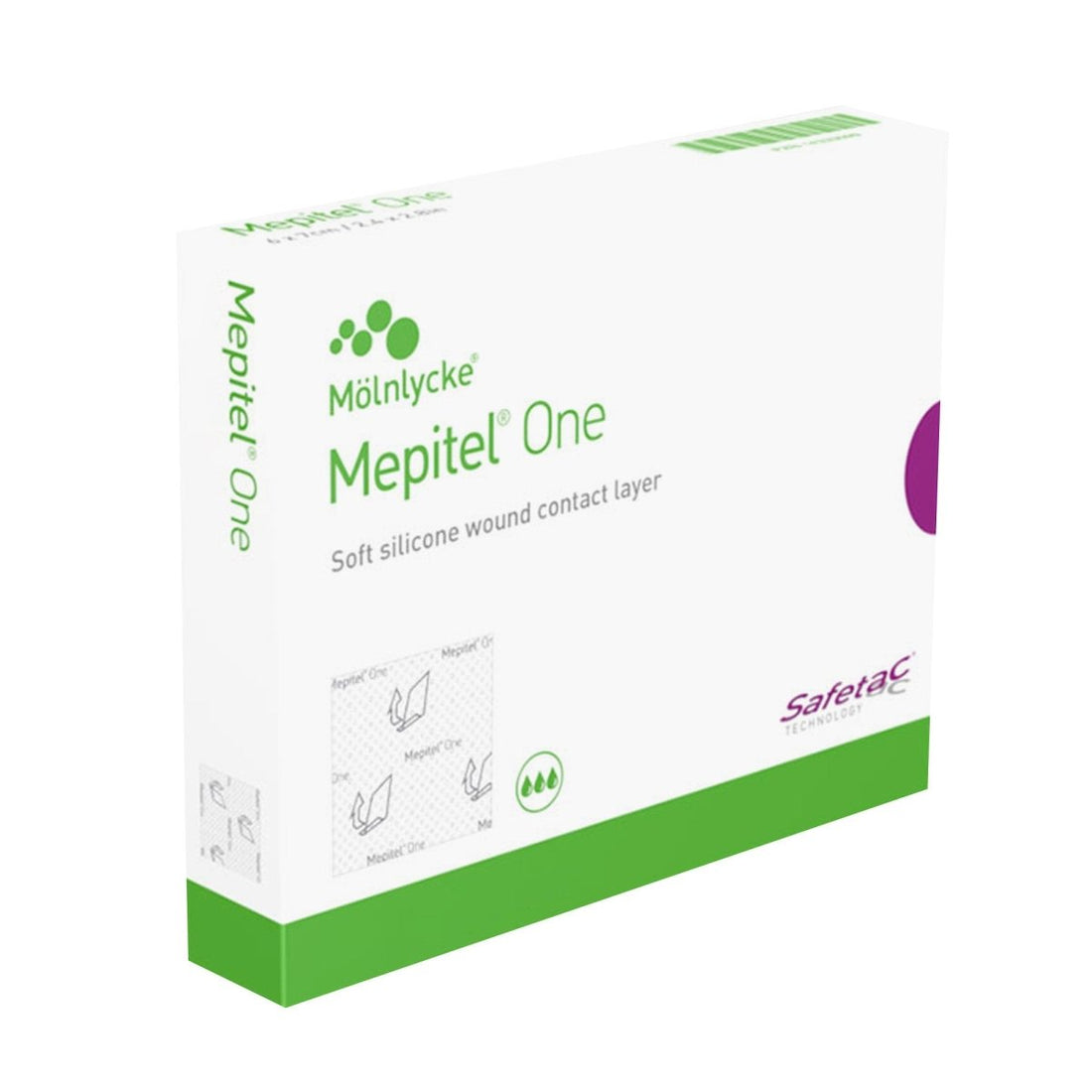 Mépitel One packaging by Mölnlycke on a white background - okotoks hc pharmacy