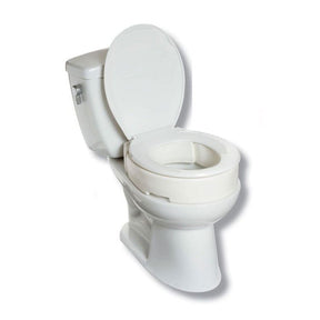A white ceramic toilet with the lid open, shown on a plain white background. - okotoks hc pharmacy