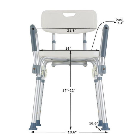 MOBB Bath Chair with Back and Arms MHBBA - okotoks hc pharmacy