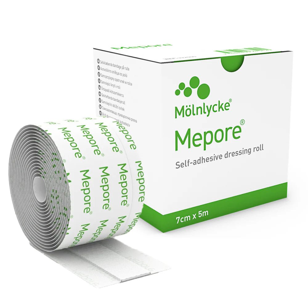 Mepore Self-Adhesive Dressing Roll - 7cm x 5m - okotoks hc pharmacy