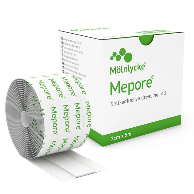 Mepore Self-Adhesive Dressing Roll - 7cm x 5m - okotoks hc pharmacy