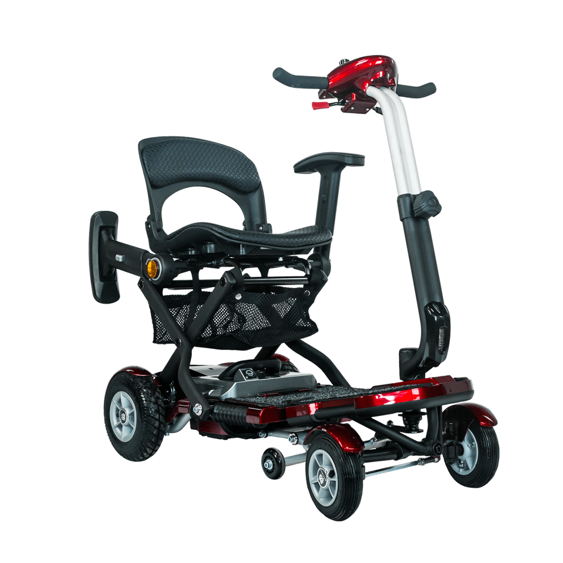 MOVO Brio+ 4 Wheel Folding Mobility Scooter - Red - okotoks hc pharmacy